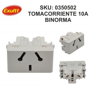 MODULO 1 TOMACORRIENTE 10A ESPECIAL LINEA URBANA EXULTT - Vista 3