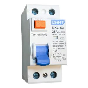 DISYUNTOR BIPOLAR 2X25A 30 MA (CLASE AC) 6KA CHINT - Vista 1