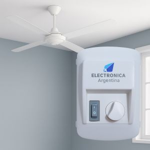 CAJA PARA VENTILADOR DE TECHO 150W 5 VELOCIDADES