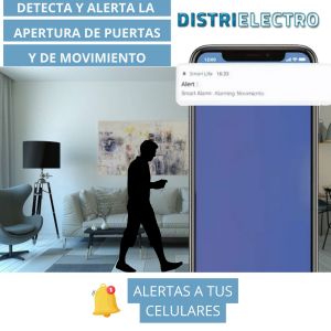 KIT ALARMA WIFI INALAMBRICA CON SIRENA Y BATERIA INCORPORADA SMART WIFI WALA 2000 PRONEXT - Vista 1
