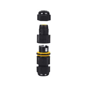 FICHA EMPALME IP65 3 PINES PROTECCION UV 1 ENTRADA 1 SALIDA 13.5A INTEK - Vista 1