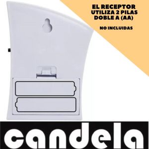 TIMBRE ELECTRICO INALAMBRICO CUADRADO CANDELA - Vista 2