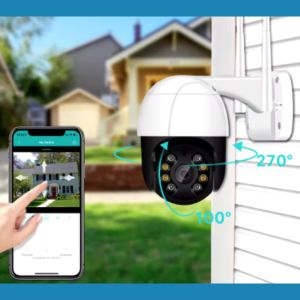 CAMARA DE SEGURIDAD IP SMART WIFI MOTORIZADA DOMO 2.0  FULL HD SMARTLIFE EX25 (INTERIOR) PRONEXT - Vista 5