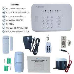 ALARMA DOMICILIARIA INALAMBRICA SMART WIFI + GSM WALA 3000 PRONEXT - Vista 3