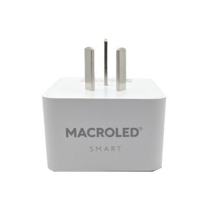 ENCHUFE TOMA INTELIGENTE SMART 10A ALEXA GOOGLE MACROLED BLANCO - Vista 1