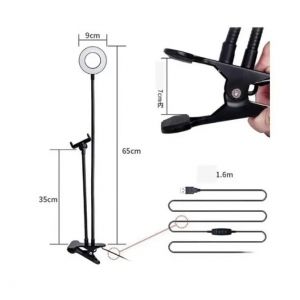 TRIPODE DE ESCRITORIO CON ARO DE LED - Vista 3