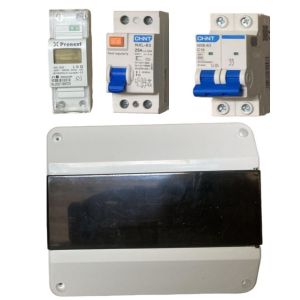 COMBO TERMICA 2X16 + DISYUNTOR 2X25 CHINT + TABLERO + MEDIDOR DE CONSUMO CON RESET - Vista 2