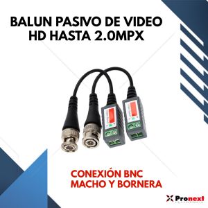 JUEGO BALUN HD PASIVO VIDEO PRONEXT X 4 UNIDADES - Vista 1