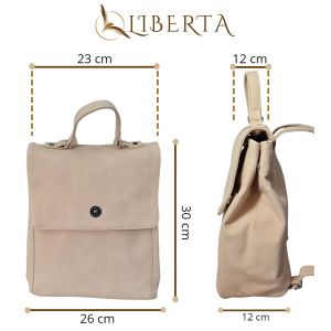 MOCHILA ECO CUERO MODERNA URBANA PAULA LIBERTA - Vista 7
