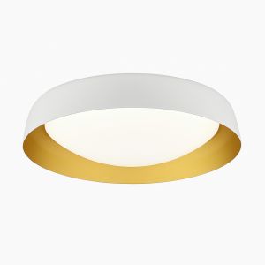 PLAFON LED ACERO BLANCO/DORADO 28W DISEñO MODERNO