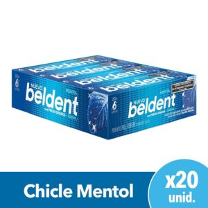 CHICLE BELDENT MENTOL POSEIDON 20 X 10GR