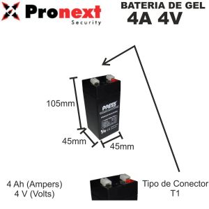BATERIA DE GEL DE 4V 4 AH PRESS - Vista 1