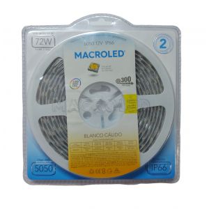 CINTA LED 72W 12V 5050 IP 66 X 5 MTS MACROLED