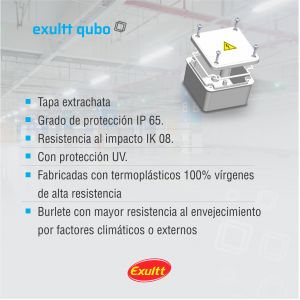 CAJA DE PASO ESTANCA IP65 EXTERIOR 75 X 75 X 55 MM - Vista 6