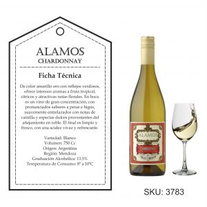 ALAMOS CHARDONNAY 750 ML - Vista 1