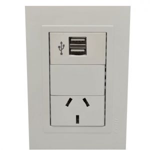 SET ARMADO 1 INTERRUPTOR (1 PUNTO) + 1 USB LINEA URBANA EXULTT