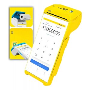 POINT SMART CHIP 4GB QR + IMPRESORA POSNET COLOR AMARILLO - Vista 4