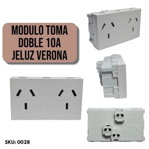 MODULO TOMA DOBLE 10A JELUZ PLATINUM - Vista 5