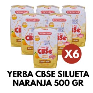YERBA CBSE SILUETA NARANJA 500 GR X 6 UNIDADES - Vista 1