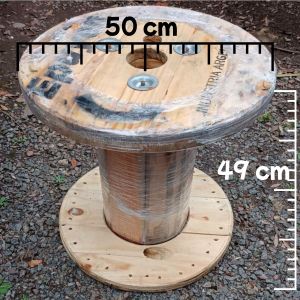 CARRETEL DE MADERA BOBINA 50X49 CM - Vista 2