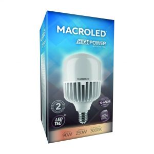 LAMPARA GALPONERA LED 90W E40 PVC MACROLED - Vista 1