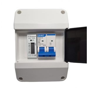 TABLERO + TERMICA 2X32 + MEDIDOR MONOFASICO 45A WA 1000 PRONEXT
