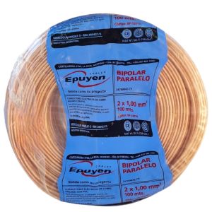 CABLE BIPOLAR PARALELO CRISTAL 1MM X 100 MTS EPUYEN