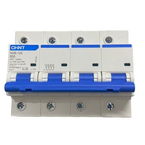 LLAVE TERMICA TETRAPOLAR 4X80A 10KA CURVA D CHINT