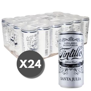 VINO SANTA JULIA TINTILLO LATA 269 CC X 24 UNIDADES - Vista 2