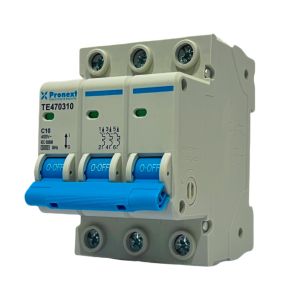 LLAVE TERMICA TETRAPOLAR 3X10A 3KA CURVA C PRONEXT - Vista 2