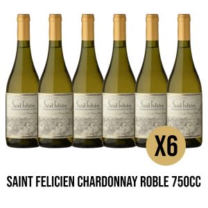 SAINT FELICIEN CHARDONNAY ROBLE 750CC X 6 UNIDADES - Vista 1