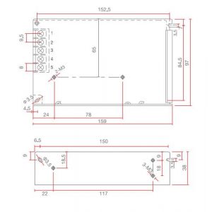 FUENTE LED SWITCHING 24V 3A 75W IP20 POWER SWITCH - Vista 1