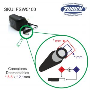 FUENTE SWITCHING 5V 1000 MA ZURICH - Vista 2
