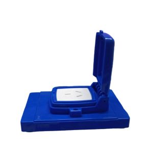 CAPSULADA SUPERFICIE 16 MIGNON 10X5 AZUL CON 1 TOMA EXULTT - Vista 2