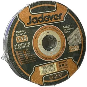 DISCO ABRASIVO PARA CORTE DE METAL 115MM JADEVER - Vista 2