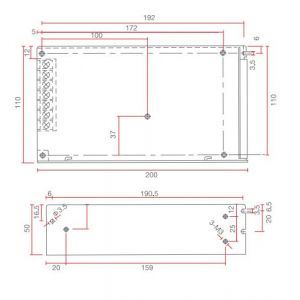 FUENTE LED SWITCHING 12V 12.5A 150W IP20 POWER SWITCH - Vista 2