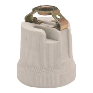 PORTALAMPARAS E27 CERAMICO CON PUENTE STAR BOX