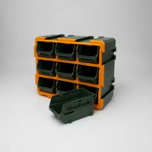 CAJA ORGANIZADORA 9 GAVETAS TORNILLOS LLAVES JADEVER - Vista 4