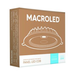 PANEL DE LED CIRCULAR P/EMBUTIR 30W MACROLED - Vista 3