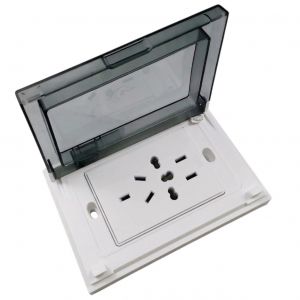 SET ARMADO EXTERIOR TAPA RIGIDA 1 TOMA UNIVERSAL CAMBRE SIGLO XXII BLANCO