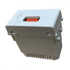 MODULO 1 CARGADOR USB 3A CARGA RAPIDA BLANCO URBANA EXULTT - Vista 1