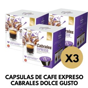 CAPSULAS DE CAFE EXPRESO CABRALES DOLCE GUSTO X 3 CAJAS - Vista 1
