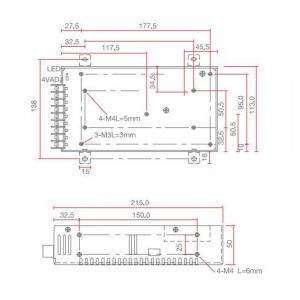 FUENTE LED SWITCHING 12V 29A 350W IP20 POWER SWITCH - Vista 2