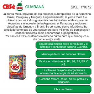 PAQUETE YERBA CBSE GUARANA 500 GR - Vista 2