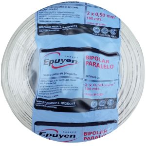 CABLE BIPOLAR 0.50 MM X 100 METROS EPUYEN