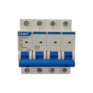 LLAVE TERMICA TETRAPOLAR 4X40A 10KA CURVA D CHINT