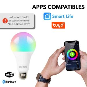 LAMPARA BULBO SMART LED 9W WIFI RGB CANDELA X5 UNIDADES - Vista 2