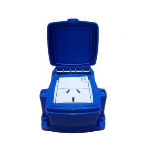 CAJA CAPSULADA EXTERIOR 1 PUNTO Y TOMA 10 AMP C/ TAPA EXTERIOR EXULTT - Vista 2