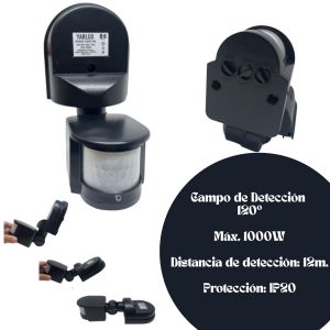 KIT ALARMA PARA OBRAS CONSTRUCCIONES TERRENOS C/ REFLECTOR LED 20W Y SENSOR DE MOVIMIENTO - Vista 5