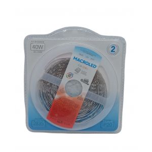 CINTA LED 40W 12V 2835 IP 20 X 5 MTS MACROLED